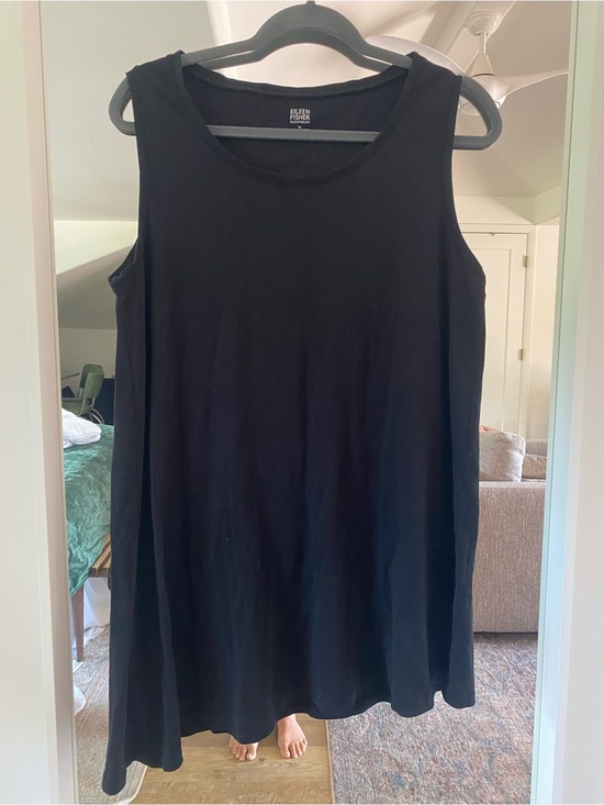Eileen Fisher Tops - Eileen Fisher Black Sleeveless Swing Tank tunic dress sleepwear large